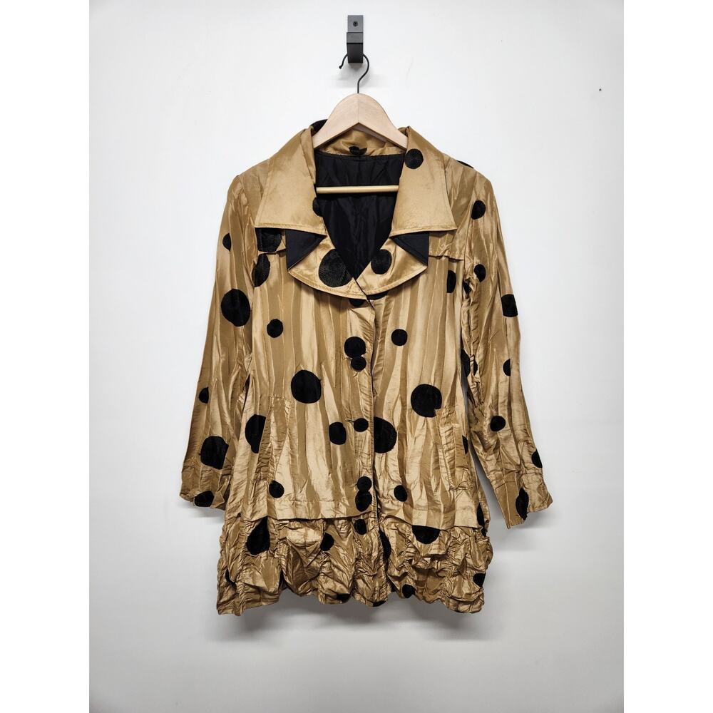 Ubu Pack Your Personality Women's Reversible Rain Coat, Size S, Gold & Black